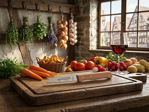 Solingen Küchenmesser Trumpf-As 17cm Edelstahl rostfrei Buche