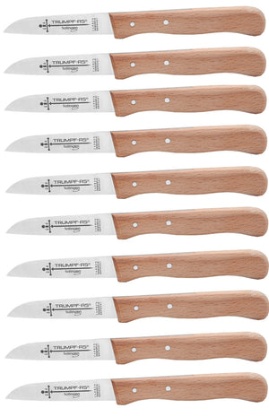 Solingen Küchenmesser Trumpf-As 17cm Carbonstahl nicht rostfrei Buche Gußstahl