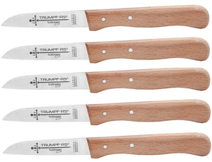 Solingen Küchenmesser Trumpf-As 17cm Carbonstahl nicht rostfrei Buche Gußstahl