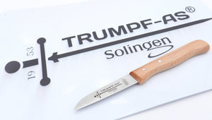 Solingen Küchenmesser Trumpf-As 17cm Carbonstahl nicht rostfrei Buche Gußstahl