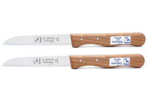 Solingen Küchenmesser extra lang 21cm Carbonstahl H.Herder nicht rostfrei Buche Gußstahl