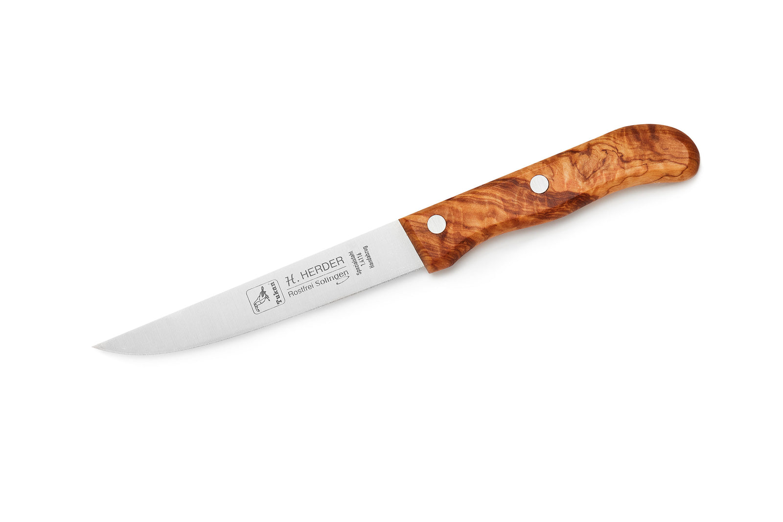 Haushaltsmesser H. Herder Solingen Küchenmesser 24,5cm  rostfrei Olive