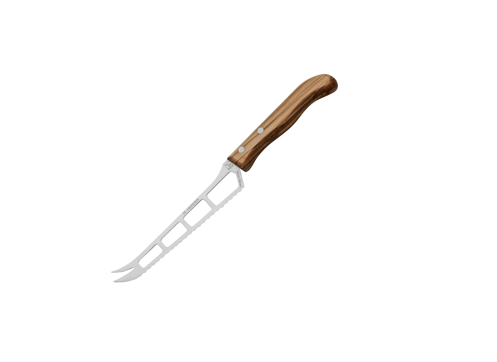 Käsemesser Solingen Herder Profi Qualität Olive 25cm / 14cm Solinger Sägeschliff Gabelspitze