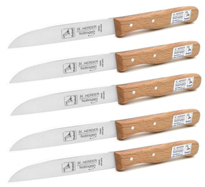 H.Herder Solingen Küchenmesser extra lang 20cm Gußstahl nicht rostfrei Buche