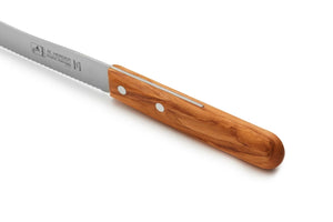 H. Herder Buckelsmesser & Essgabel Set – Solingen | Olivenholz & Wellenschliff