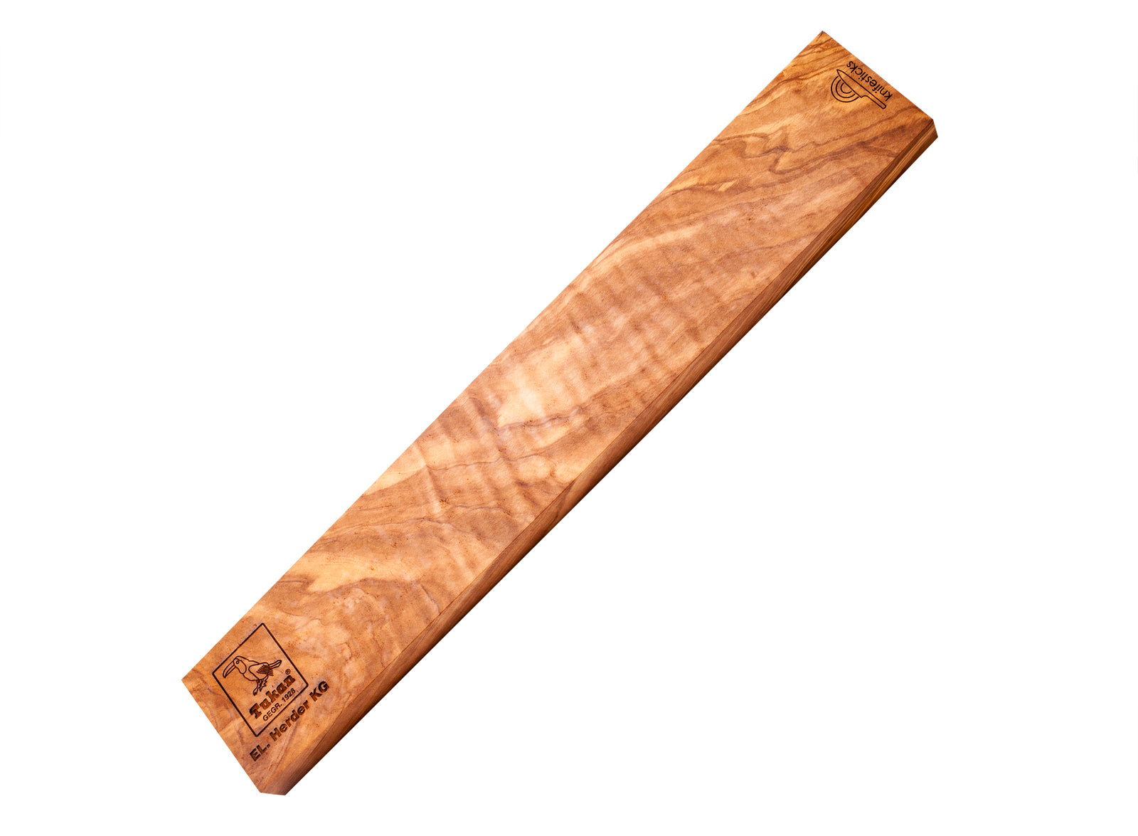 Exklusive Messer Magnetleiste aus Olivenholz 42cm hochwertige Ausführung El. Herder