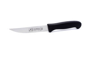 H. Herder Solingen Küchenmesser „Rückenspitz“ 19 cm – Rostfrei, Schwarzer Kunststoffgriff
