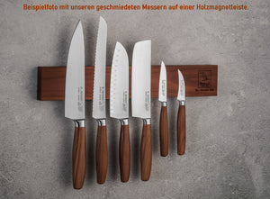 Brotmesser geschmiedet H. Herder Solingen 35cm Pflaume extra scharfer Handabzug Wellenschliff
