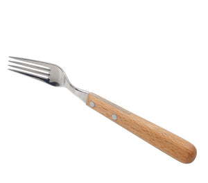 H. Herder Buckelsmesser & Essgabel Set – Solingen | Buchenholz & Wellenschliff