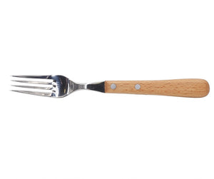 H. Herder Buckelsmesser & Essgabel Set – Solingen | Buchenholz & Wellenschliff