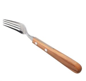 H. Herder Buckelsmesser & Essgabel Set – Solingen | Olivenholz & Wellenschliff