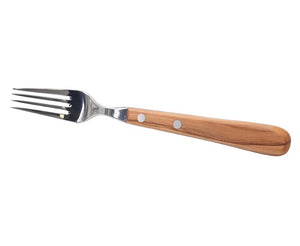 H. Herder Buckelsmesser & Essgabel Set – Solingen | Olivenholz & Wellenschliff