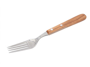 H. Herder Buckelsmesser & Essgabel Set – Solingen | Olivenholz & Wellenschliff