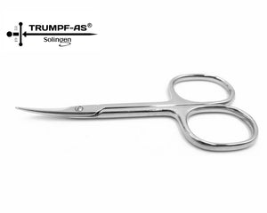 Hautschere Solingen Nagelhautschere Trumpf-As Carbonstahl Profi Maniküre Schere