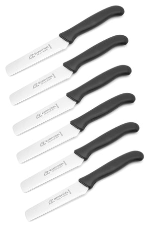Brötchenmesser Marsvogel Solingen Frühstücksmesser Brotzeitmesser Universalmesser Kunststoff schwarz
