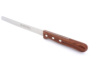 Original Solinger Brotmesser von Marsvogel 33cm rostfrei Wellenschliff mit edlem Bubinga-Holzgriff