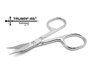 Nagelschere Solingen Carbonstahl Trumpf-As Profi 9 cm Maniküre Schere Turmspitze