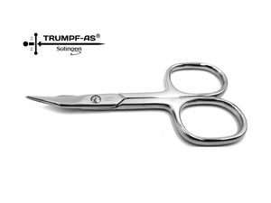 Nagelschere Solingen Carbonstahl Trumpf-As Profi 9 cm Maniküre Schere Turmspitze