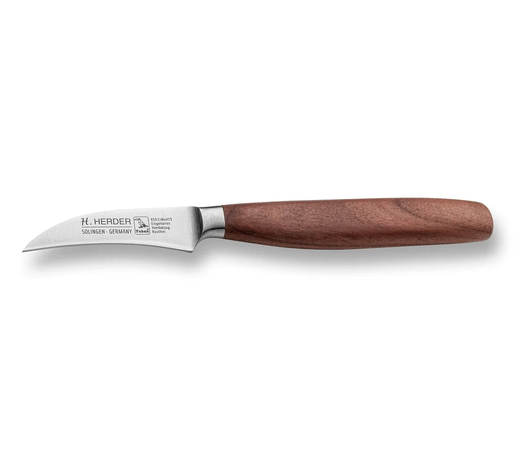 Schälmesser geschmiedet H. Herder Solingen 19cm Pflaume extra scharfer Handabzug rostfrei
