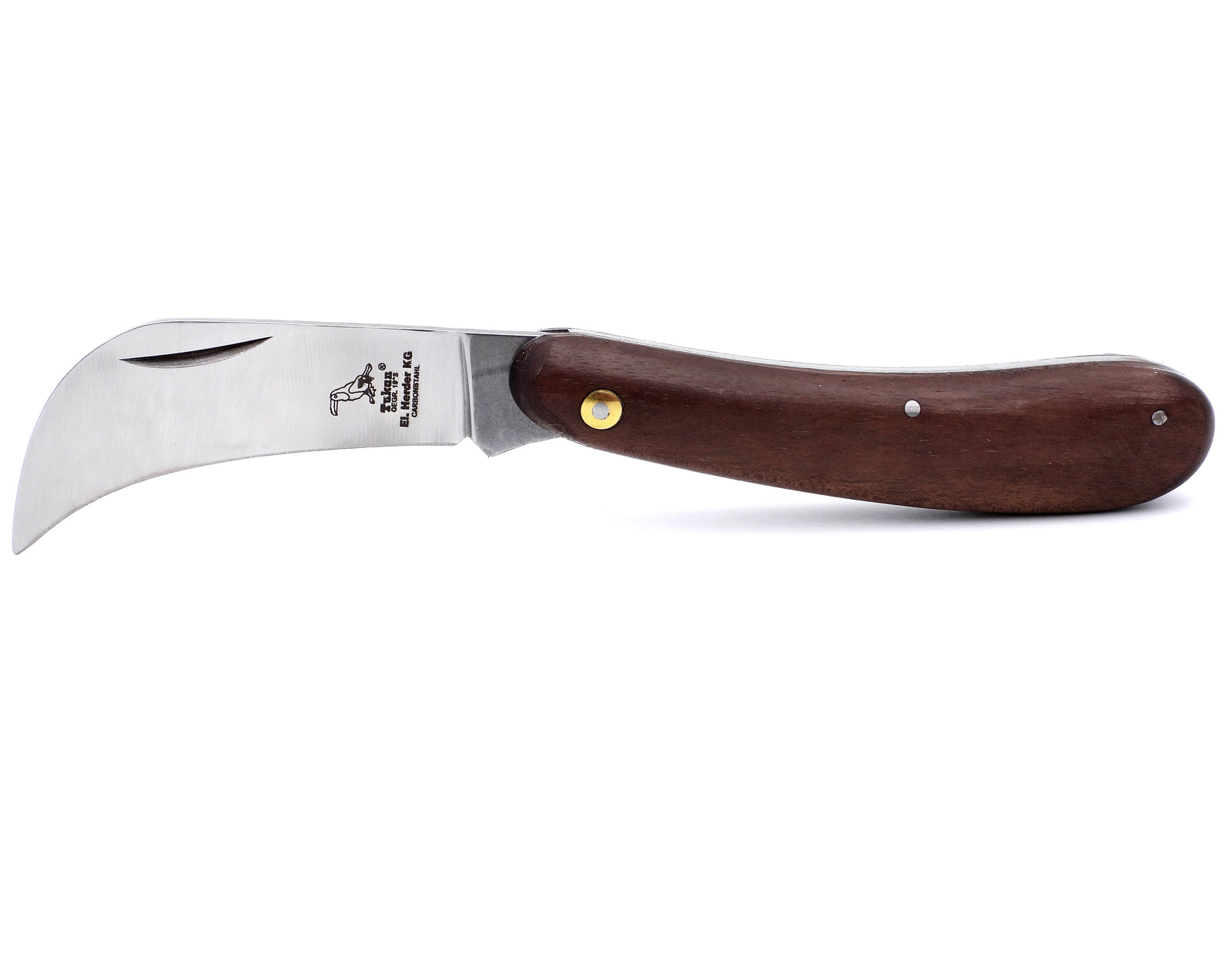 El. Herder Gärtnermesser Taschenmesser Carbonstahl 18,5/7,5 cm nicht rostfrei