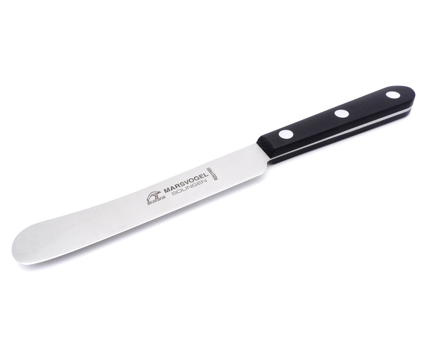 Edles Buckelsmesser Marsvogel Solingen – Frühstücks- & Brötchenmesser Kunststoff schwarz