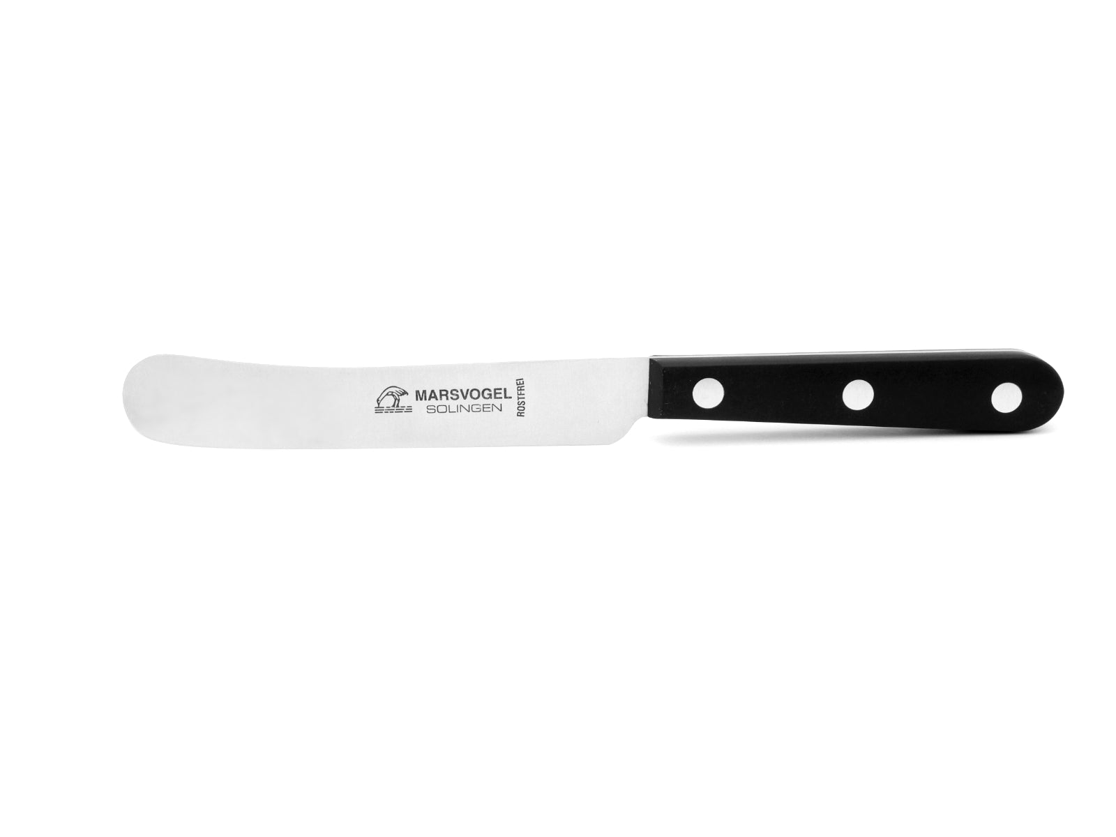 Set 6 Coltelli Da Tavola Marsvogel Solingen - Lama Seghettata Inox, Manico PP Nero, Lavabili In Lavastoviglie (21 Cm)