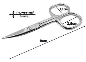Nagelschere Solingen Carbonstahl Trumpf-As Profi 9 cm Maniküre Schere