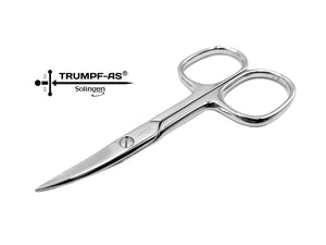 Nagelschere Solingen Carbonstahl Trumpf-As Profi 9 cm Maniküre Schere