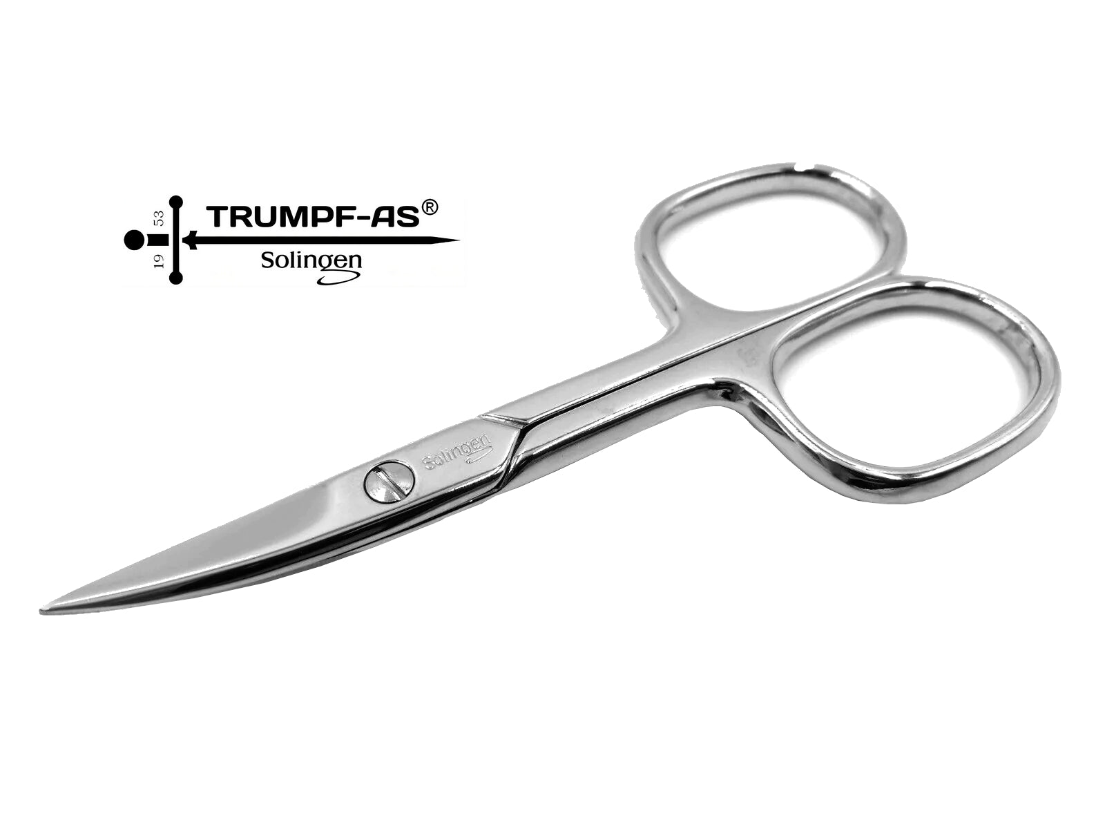 Nagelschere Solingen Carbonstahl Trumpf-As Profi 9 cm Maniküre Schere