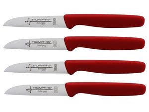 Solinger Küchenmesser Zöppken Solingen Trumpf-As  rostfrei Kunststoff Rot Gemüsemesser scharf