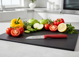 Solinger Küchenmesser Zöppken Solingen Trumpf-As  rostfrei Kunststoff Rot Gemüsemesser scharf