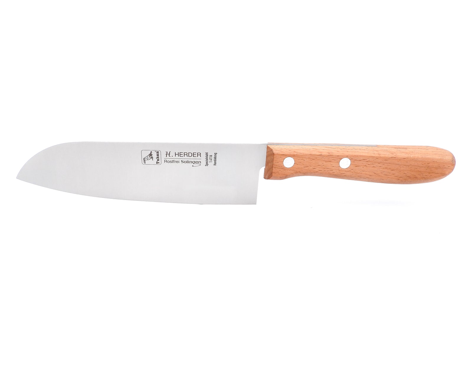 H. Herder Solingen Santoku Kochmesser 29cm Buche rostfrei Santokumesser