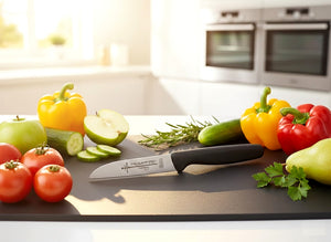 Solinger Küchenmesser Zöppken Solingen Trumpf-As  rostfrei Kunststoff Schwarz Gemüsemesser scharf