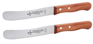 Buckelsmesser Trumpf-As  – Frühstücksmesser Solingen extra scharf rostfrei 22,5 cm Brötchenmesser Kirsche
