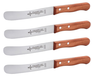 Buckelsmesser Trumpf-As  – Frühstücksmesser Solingen extra scharf rostfrei 22,5 cm Brötchenmesser Kirsche