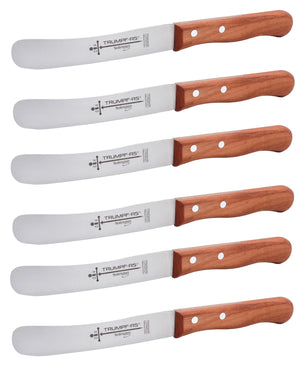 Buckelsmesser Trumpf-As  – Frühstücksmesser Solingen extra scharf rostfrei 22,5 cm Brötchenmesser Kirsche