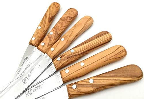 Produktbild von 4 Solinger Brötchenmesser Herder Solingen Buckelsmesser Frühstücksmess