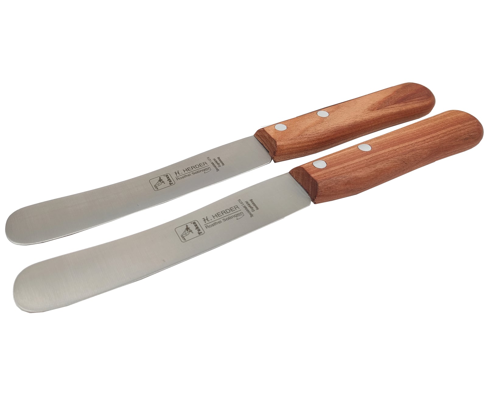 2 Solinger Buckelsmesser Kirsche Brötchenmesser Herder Solingen Frühstücksmesser
