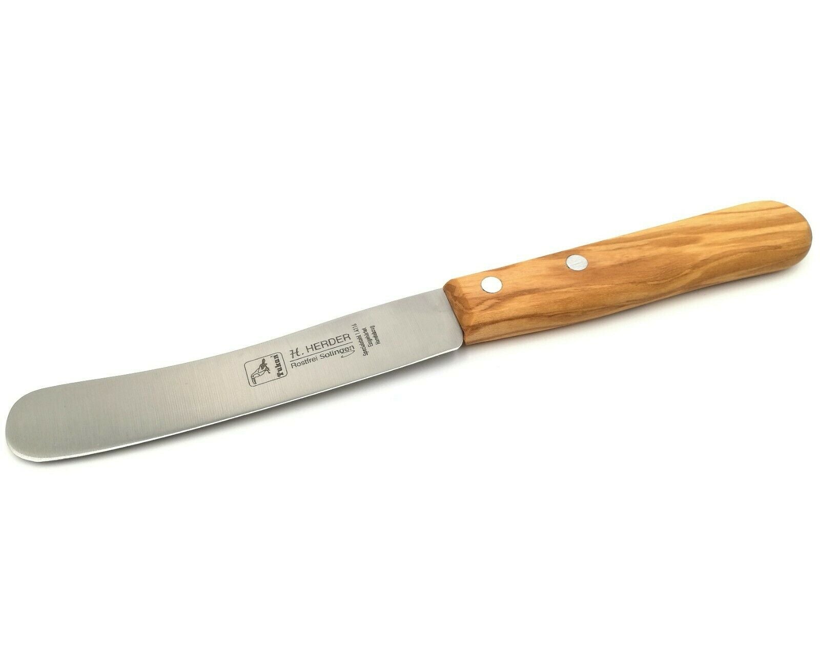 H. Herder Solingen Frühstücksmesser Buckelsmesser 22cm rostfrei Olive