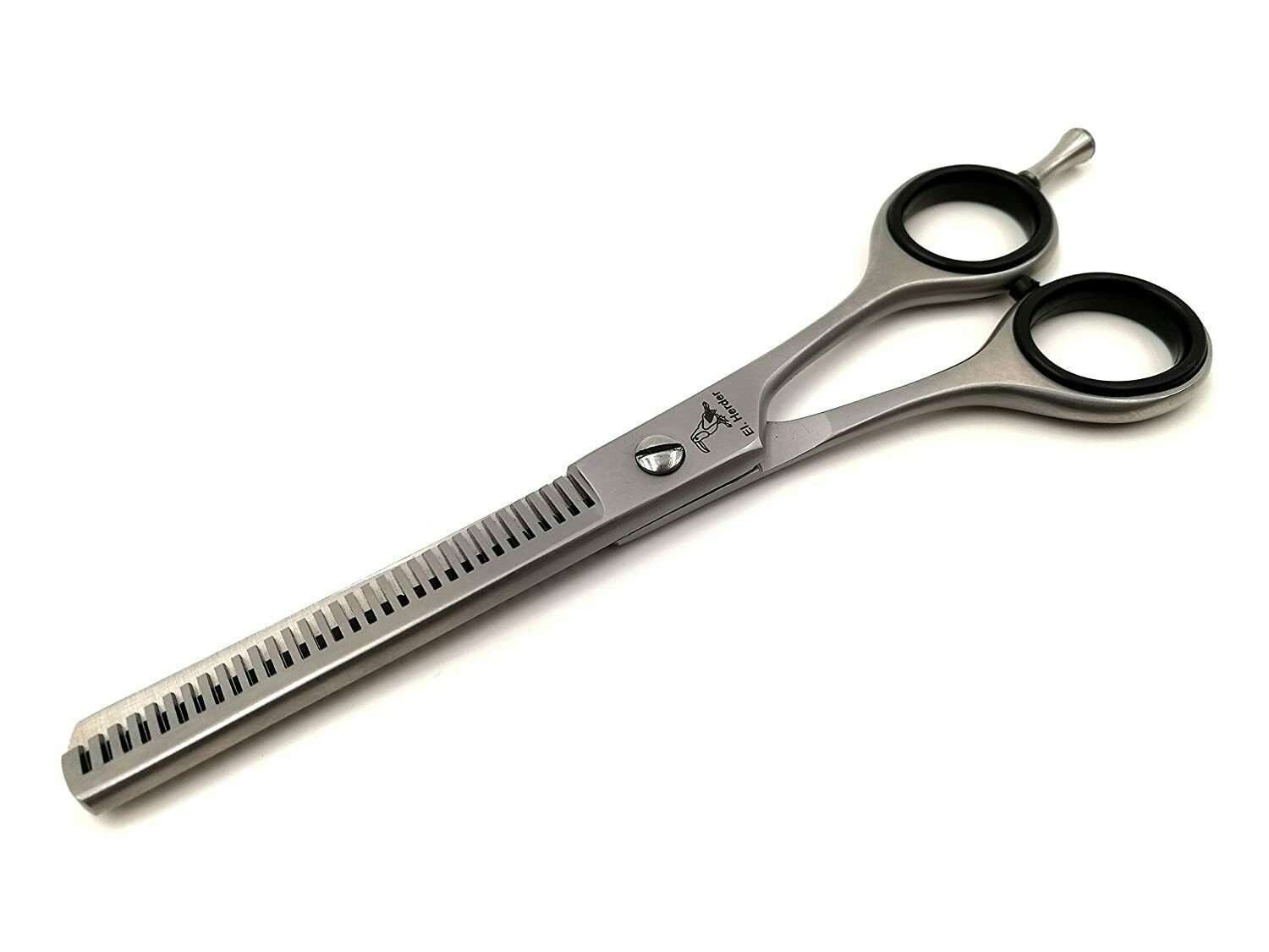 Haarschere Effilierschere original Tukan - 6" - mit abschr. Fingerhaken - Edelstahl