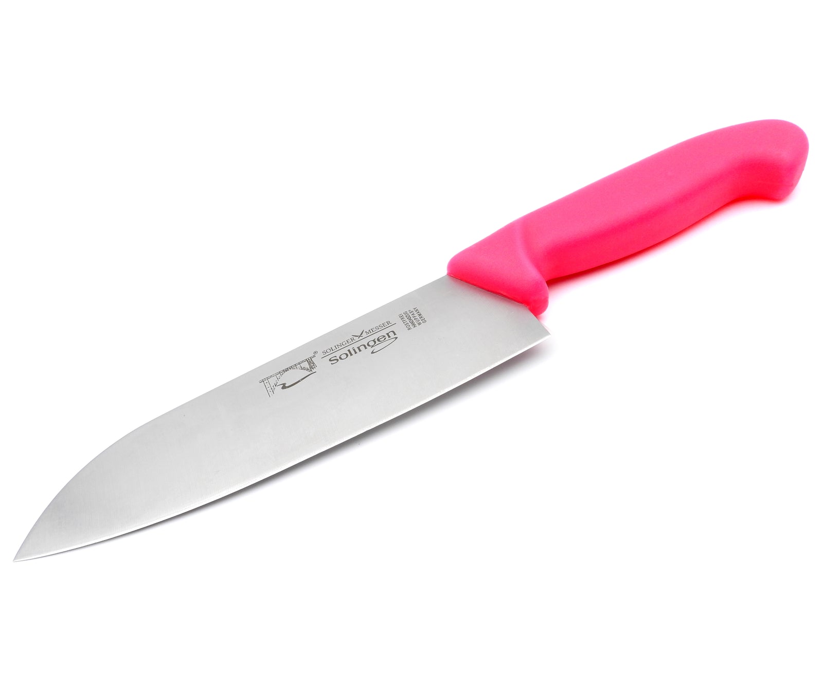 Solinger Santoku Kochmesser Neon Pink 28cm Handabzug Solingen Santokumesser Küchenmesser